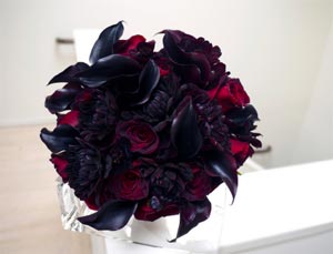Black & Red Tinted Roses